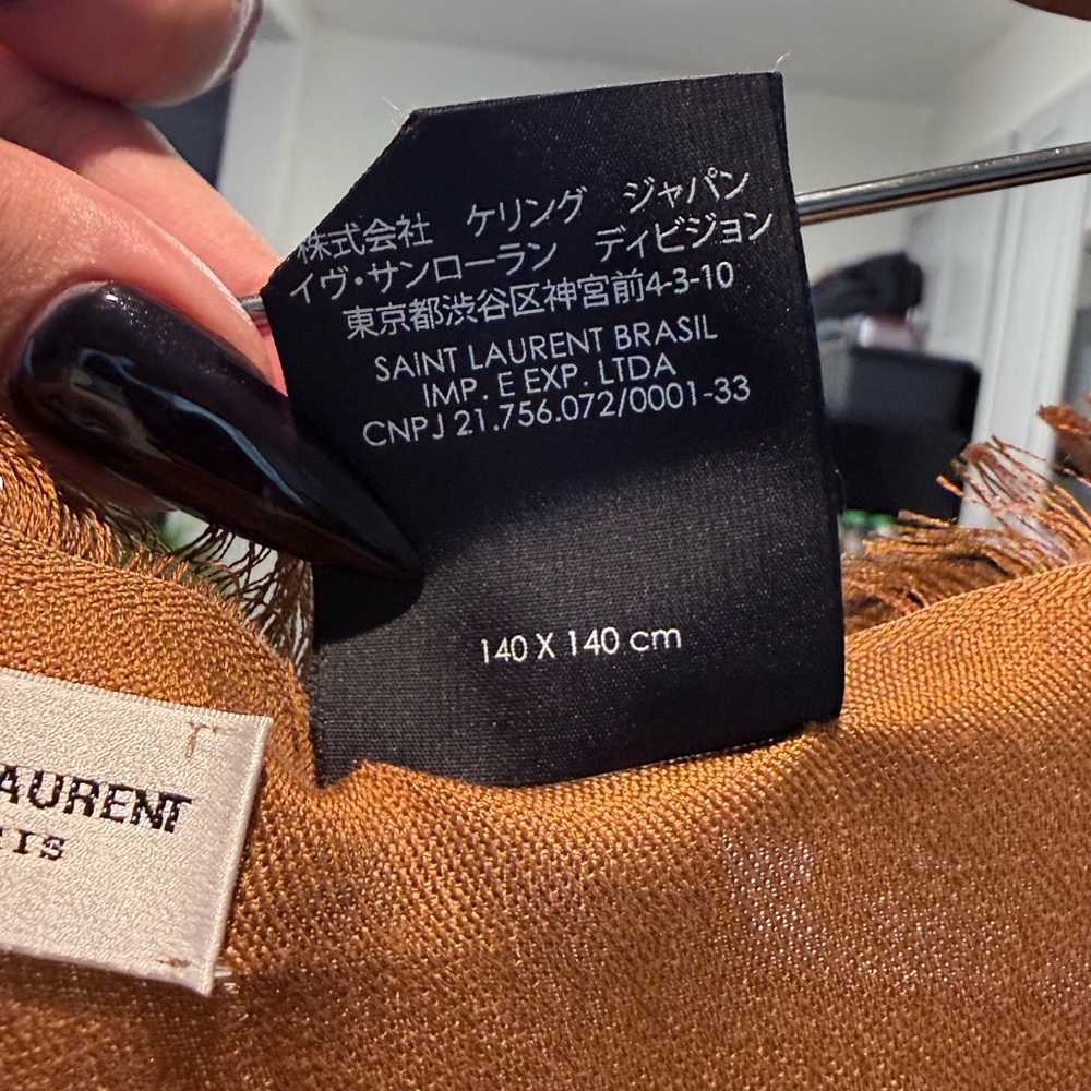 Saint Laurent Cassandre Print Scarf - Picture 9 of 10